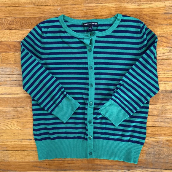 2 for $20 Striped Button Up Cardigan - Picture 1 of 5